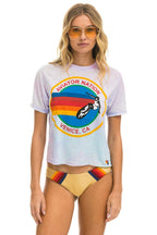 Retro AVIATOR NATION BOYFRIEND TEE - TIE DYE BUBBLEGUM