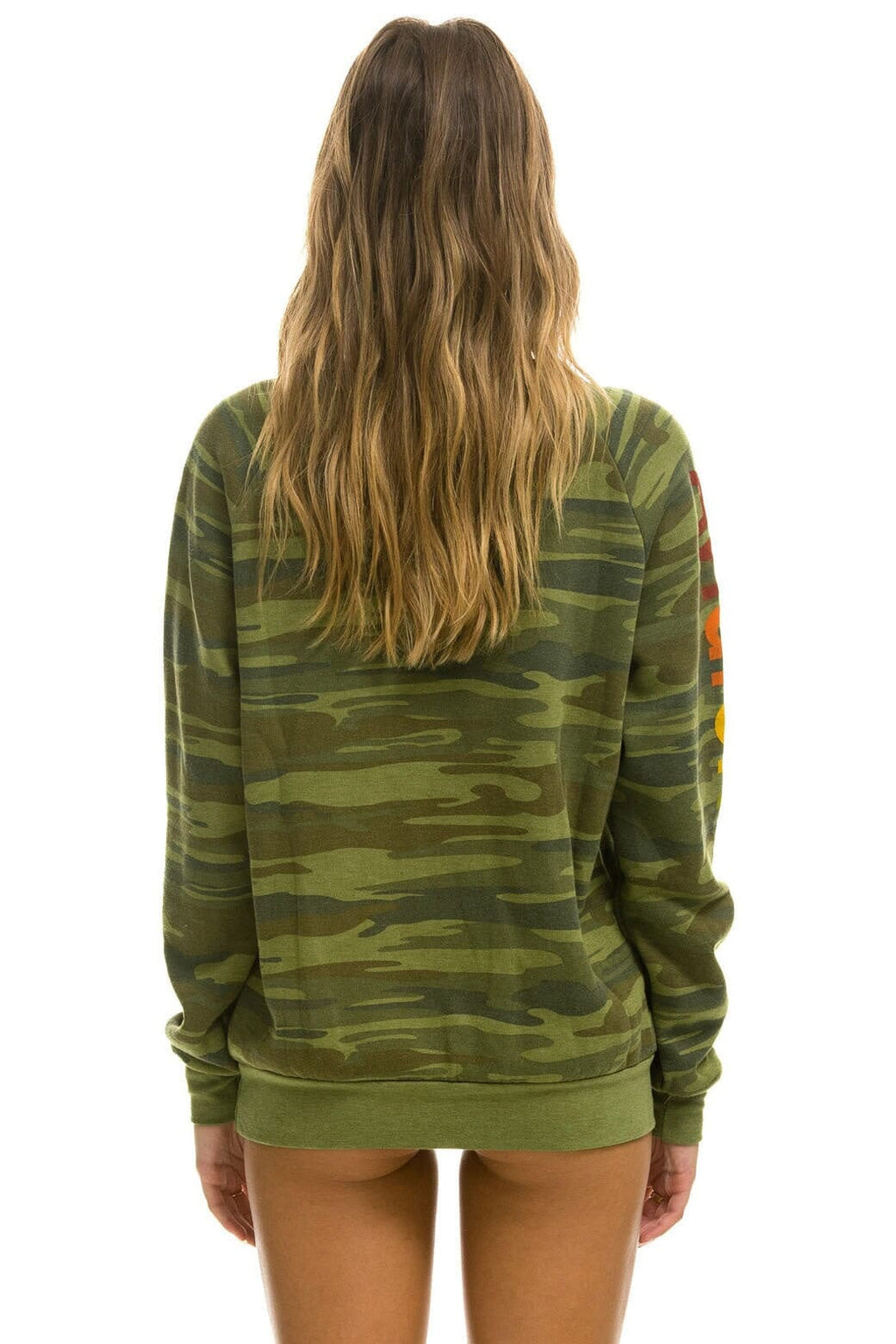 Retro AVIATOR NATION MALIBU SWEATSHIRT - CAMO