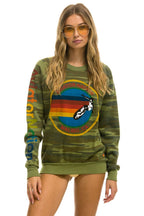 Retro AVIATOR NATION MALIBU SWEATSHIRT - CAMO
