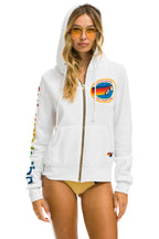 Retro AVIATOR NATION HAMPTONS HOODIE - WHITE