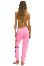 Retro AVIATOR NATION HAMPTONS SWEATPANTS - NEON PINK