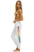 Retro AVIATOR NATION HAMPTONS SWEATPANTS - WHITE