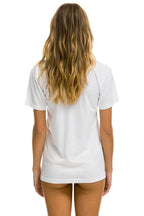 Retro AVIATOR NATION HAMPTONS UNISEX CREW TEE - WHITE