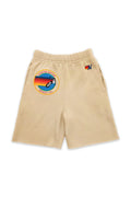 Retro AVIATOR NATION VENICE KIDS SWEATSHORTS - SAND