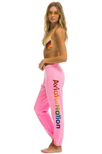 Retro AVIATOR NATION LA JOLLA SWEATPANTS - NEON PINK
