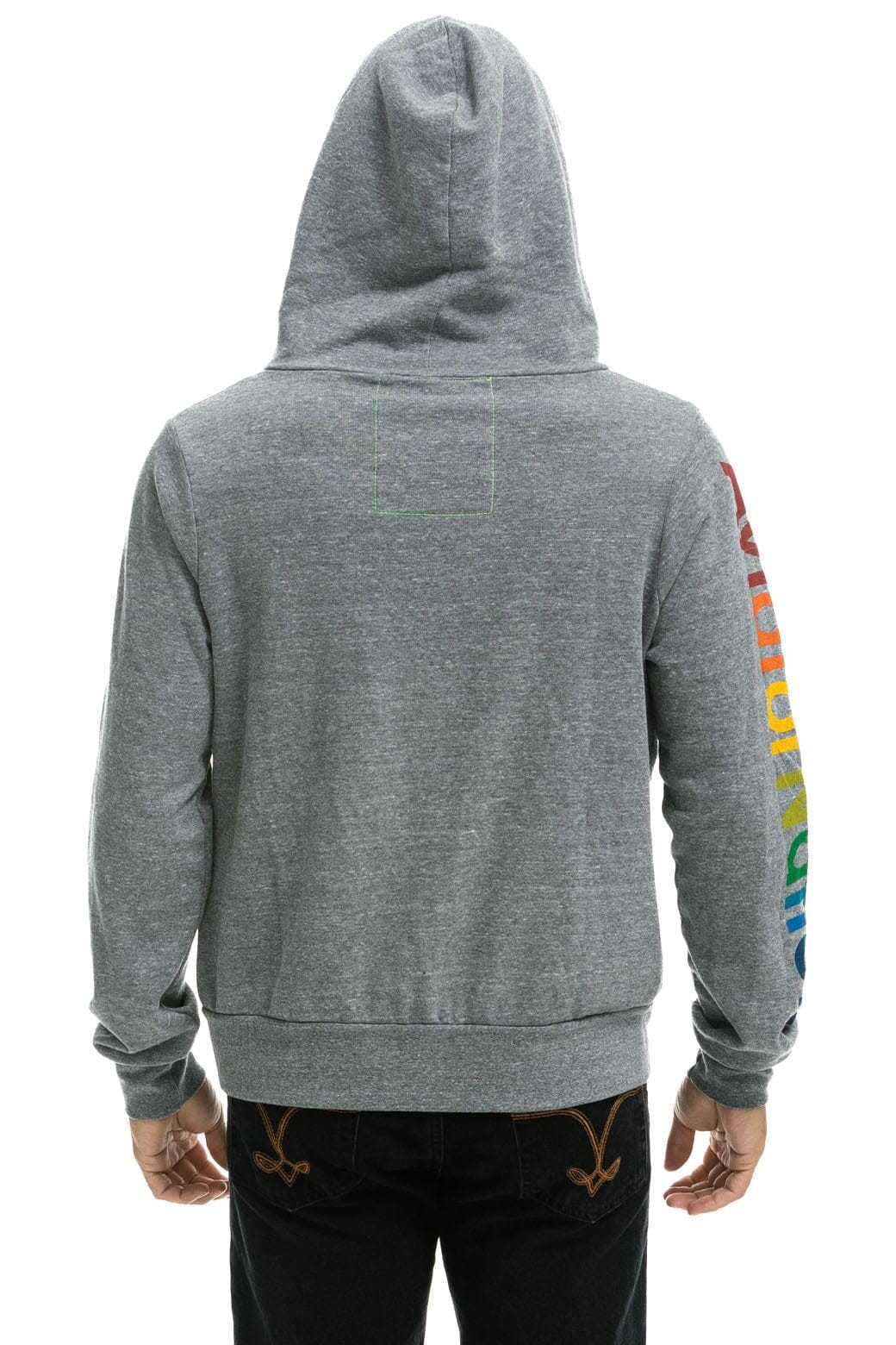 Retro AVIATOR NATION LA JOLLA ZIP HOODIE - HEATHER GREY