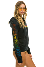 Retro AVIATOR NATION LAGUNA BEACH HOODIE - CHARCOAL