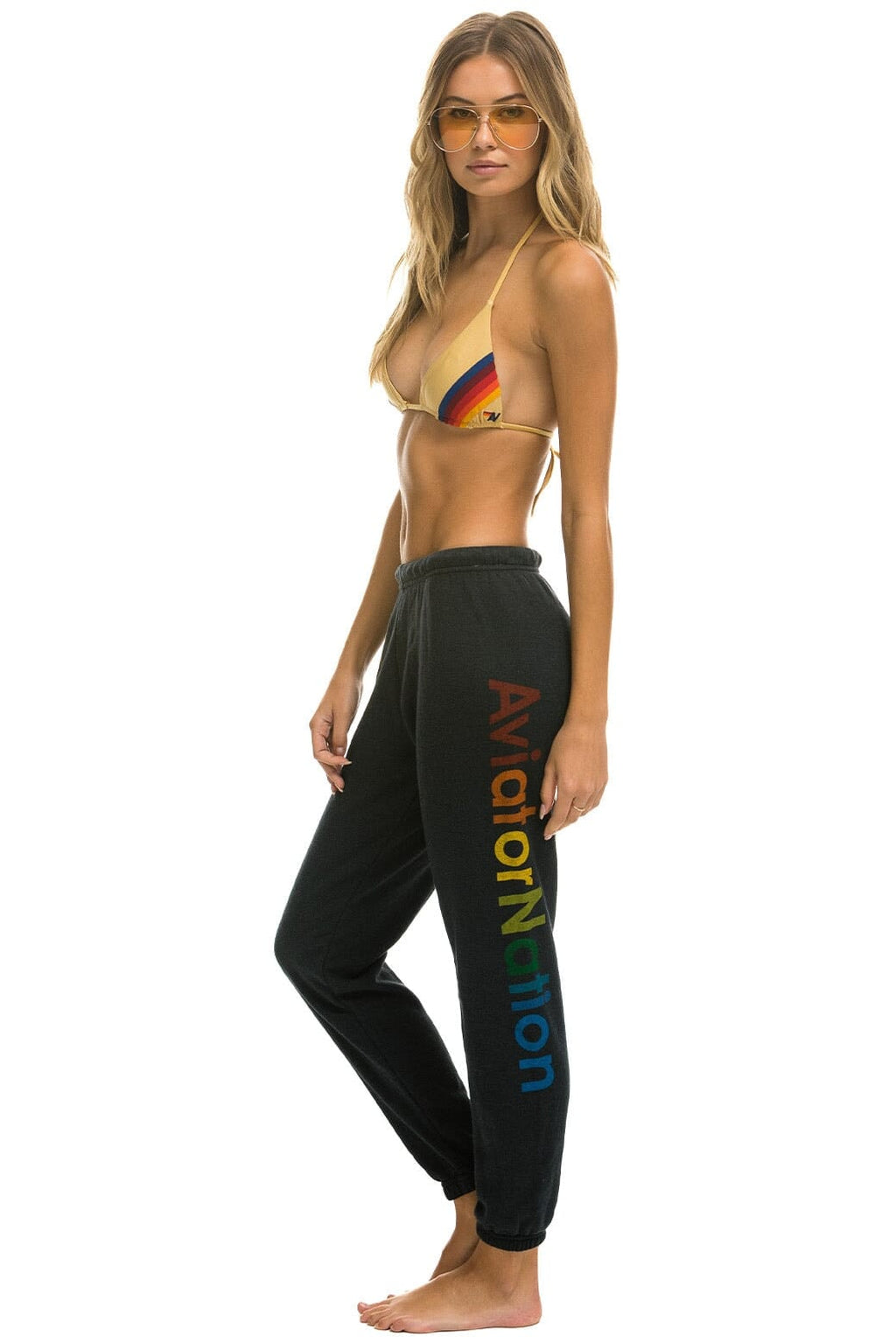 Retro AVIATOR NATION LAGUNA BEACH SWEATPANTS - CHARCOAL