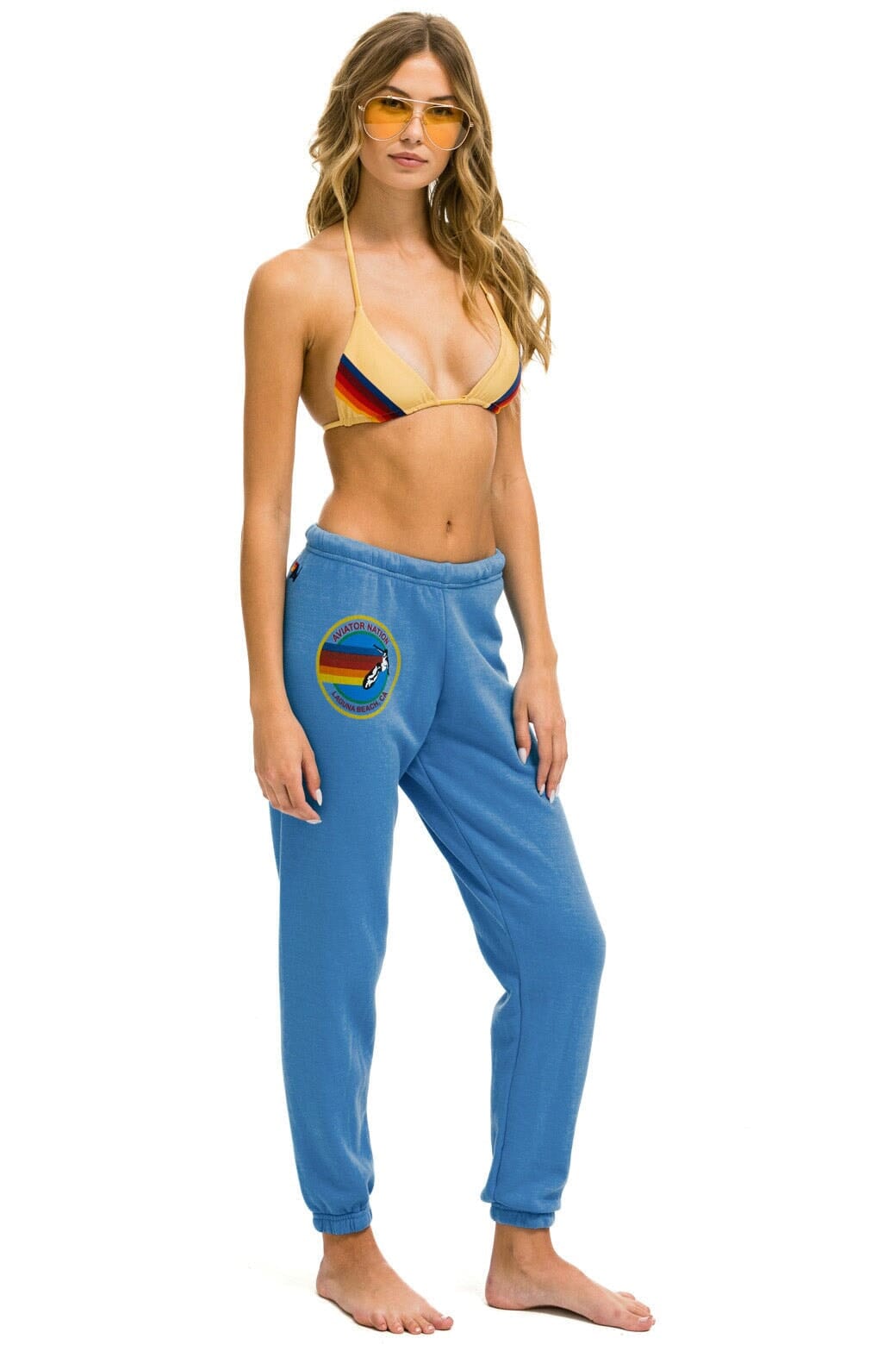 Retro AVIATOR NATION LAGUNA BEACH SWEATPANTS - COBALT