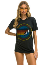 Retro AVIATOR NATION LA JOLLA TEE - CHARCOAL