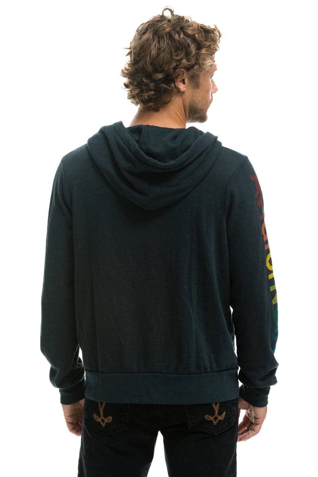 Retro AVIATOR NATION MALIBU HOODIE - CHARCOAL