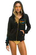 Retro AVIATOR NATION MALIBU HOODIE - CHARCOAL