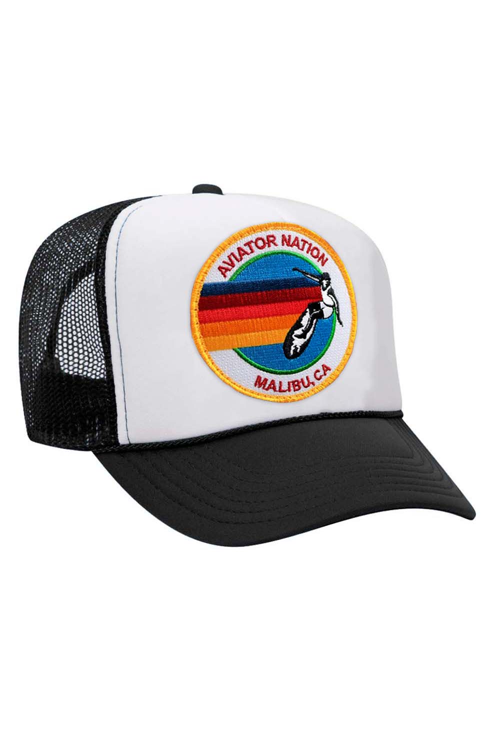 Retro AVIATOR NATION MALIBU VINTAGE TRUCKER HAT