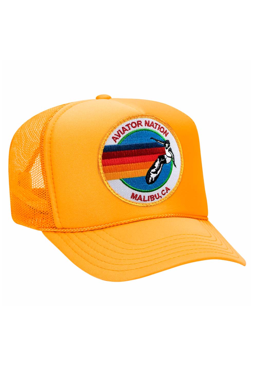 Retro AVIATOR NATION MALIBU VINTAGE TRUCKER HAT