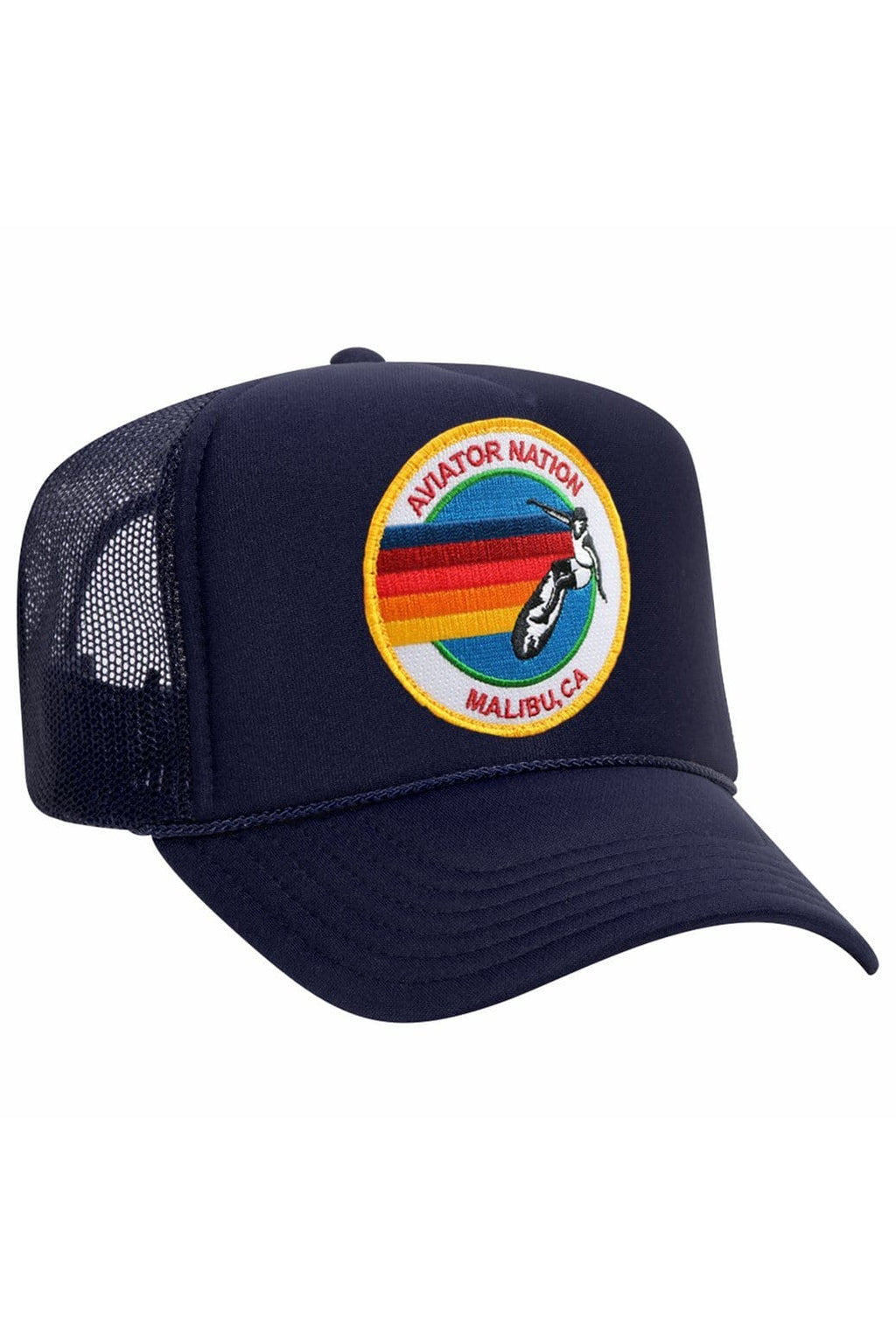 Retro AVIATOR NATION MALIBU VINTAGE TRUCKER HAT