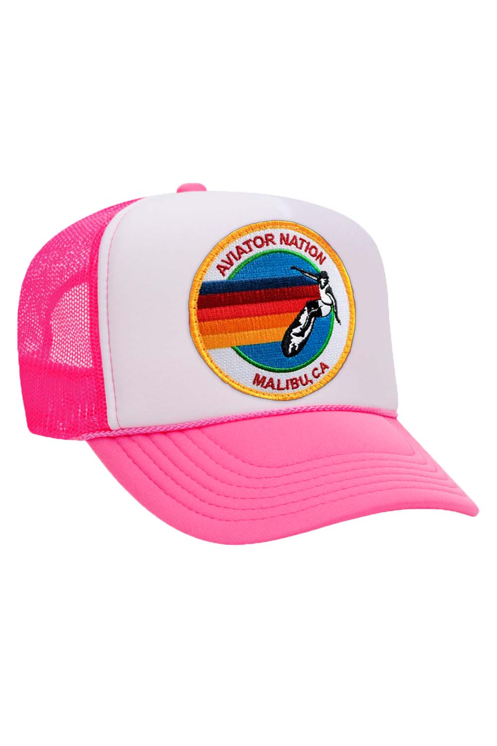 Retro AVIATOR NATION MALIBU VINTAGE TRUCKER HAT