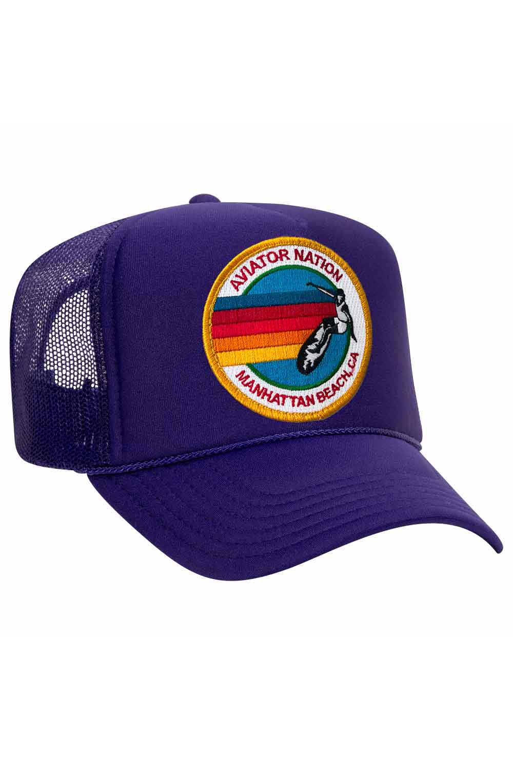 Retro AVIATOR NATION MANHATTAN BEACH TRUCKER HAT