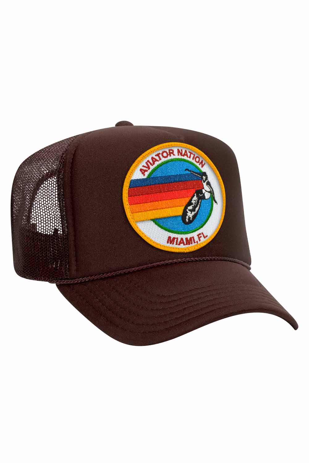 Retro AVIATOR NATION MIAMI TRUCKER HAT