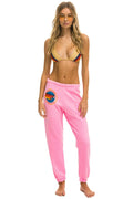 Retro AVIATOR NATION NASHVILLE SWEATPANTS - NEON PINK