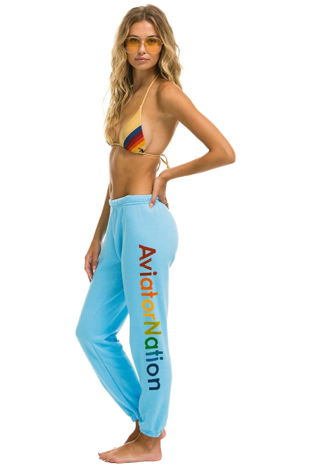 Retro AVIATOR NATION NASHVILLE SWEATPANTS - SKY