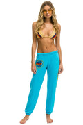 Retro AVIATOR NATION NEW YORK CITY SWEATPANTS - NEON BLUE