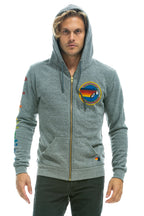 Retro AVIATOR NATION NORTH SHORE HOODIE - HEATHER GREY