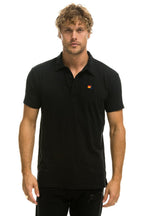 Retro AVIATOR NATION POLO - BLACK
