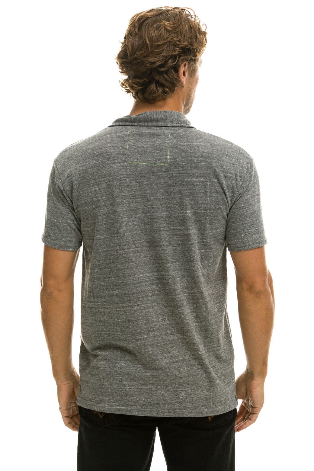 Retro AVIATOR NATION POLO - HEATHER GREY
