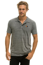 Retro AVIATOR NATION POLO - HEATHER GREY