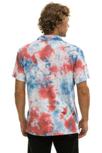 Retro AVIATOR NATION POLO - TIE DYE RED