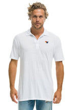 Retro AVIATOR NATION POLO - WHITE