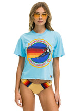 Retro AVIATOR NATION SAN FRANCISCO BOYFRIEND TEE - SKY