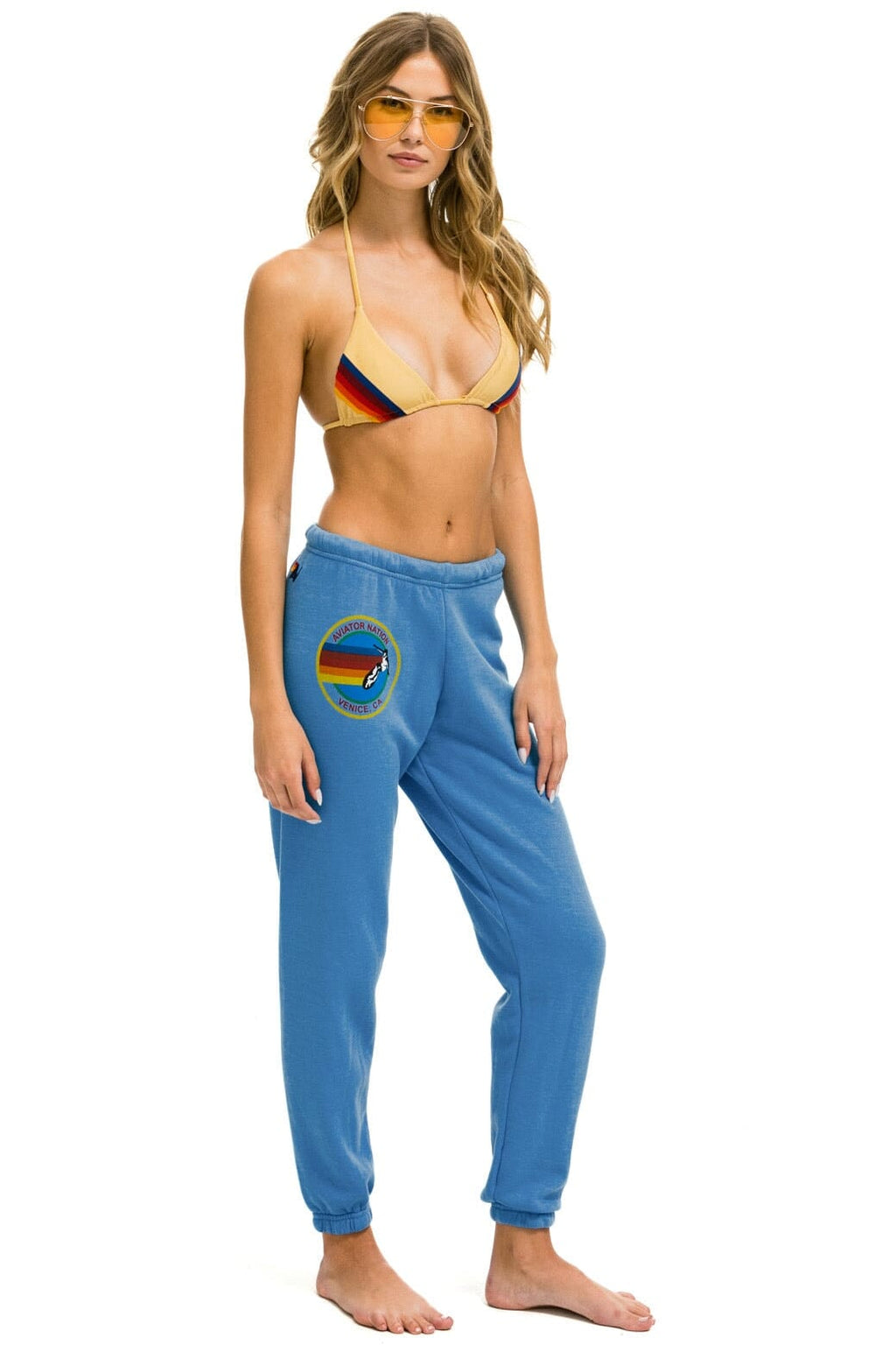 Retro AVIATOR NATION VENICE SWEATPANTS - COBALT