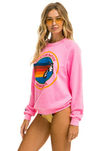 Retro AVIATOR NATION VENICE SWEATSHIRT - NEON PINK