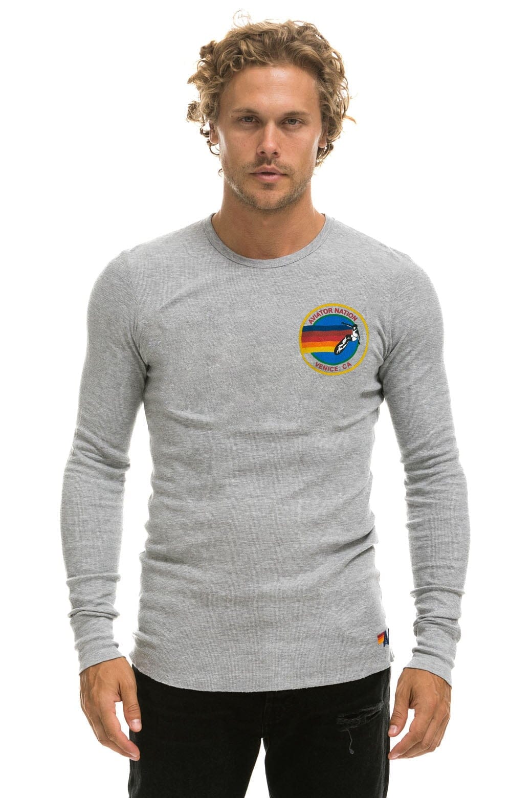 Retro AVIATOR NATION VENICE THERMAL - HEATHER GREY
