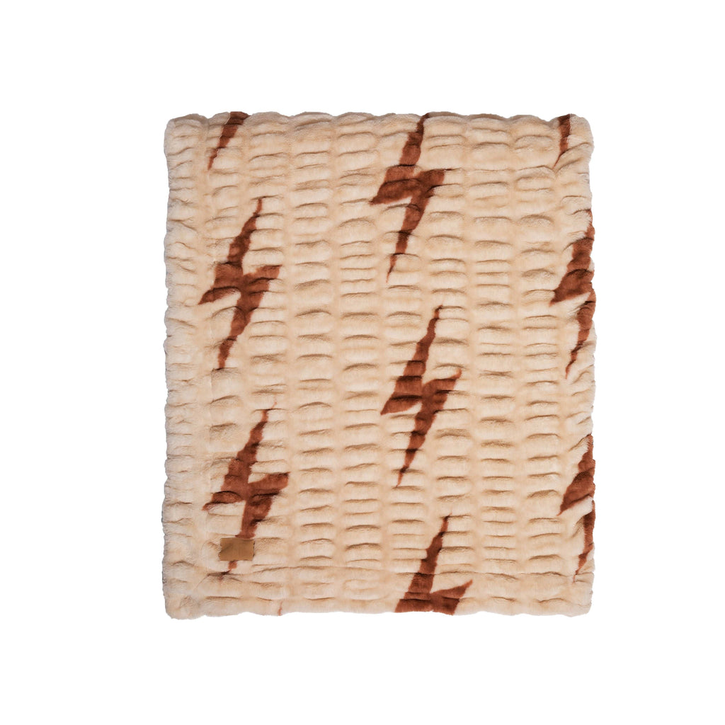 Retro Aviator Nation x Lola Blanket - Beige Copper Bolt