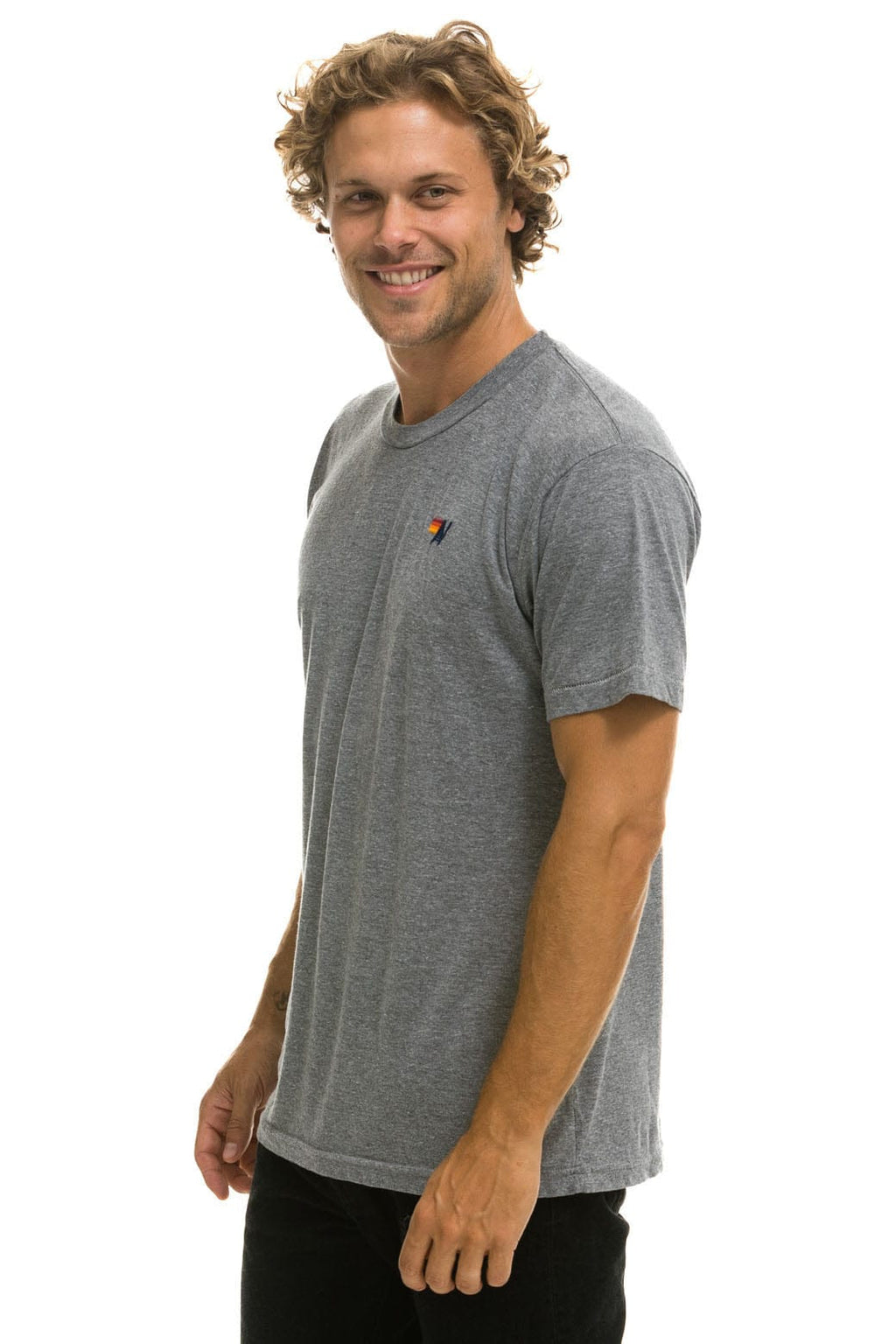 Retro BASIC TEE - HEATHER GREY