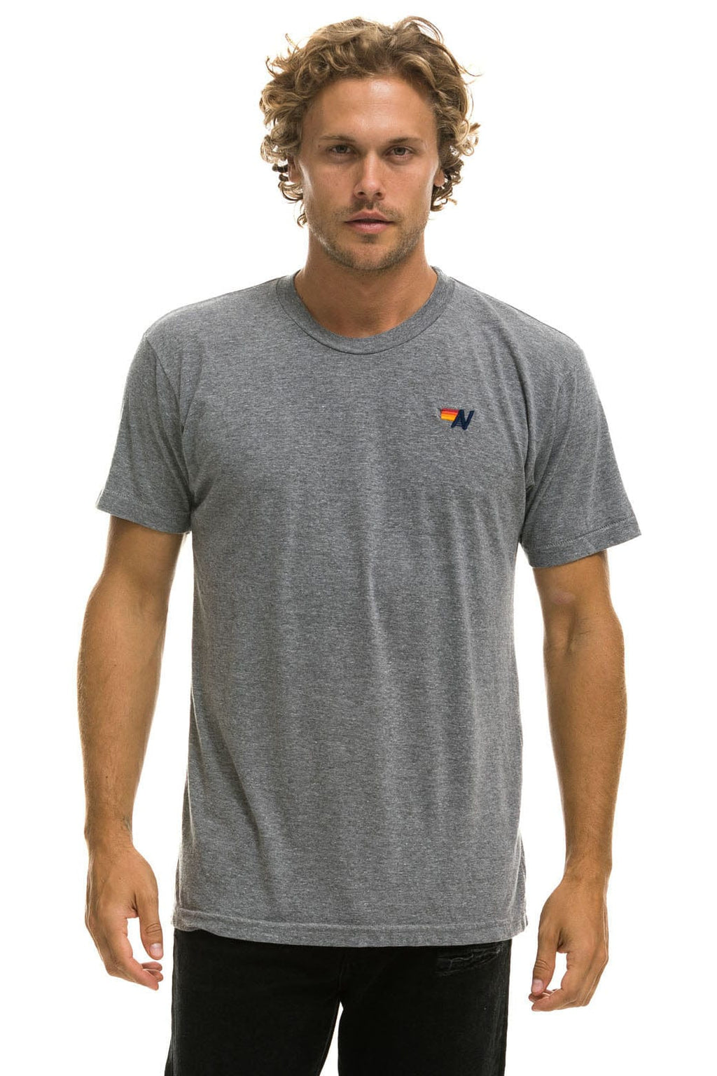 Retro BASIC TEE - HEATHER GREY