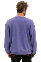 Retro BOLT 2 RELAXED CREW SWEATSHIRT - LAVENDER NEON PINK