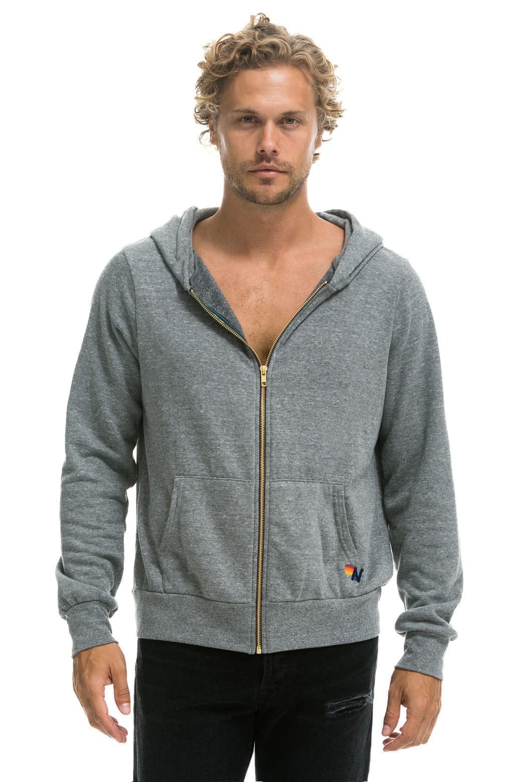 Retro BOLT HOODIE - HEATHER GREY