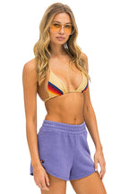 Retro BOLT STITCH LOUNGER SHORT - LAVENDER NEON PINK
