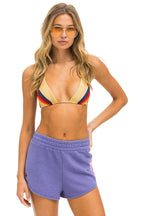 Retro BOLT STITCH LOUNGER SHORT - LAVENDER NEON PINK