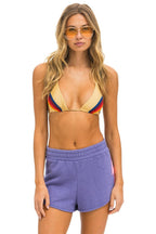 Retro BOLT STITCH LOUNGER SHORT - LAVENDER NEON PINK