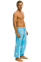 Retro BOLT STITCH REPEAT SWEATPANTS - SKY WHITE