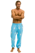 Retro BOLT STITCH REPEAT SWEATPANTS - SKY WHITE
