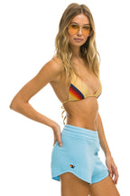 Retro BOLT STITCH LOUNGER SHORTS - SKY WHITE