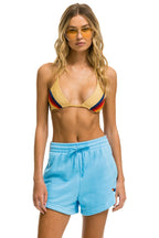 Retro BOLT STRIPE WOMENS LOUNGER SHORT - SKY