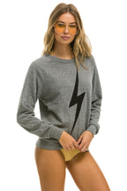 Retro BOLT SWEATSHIRT - HEATHER GREY