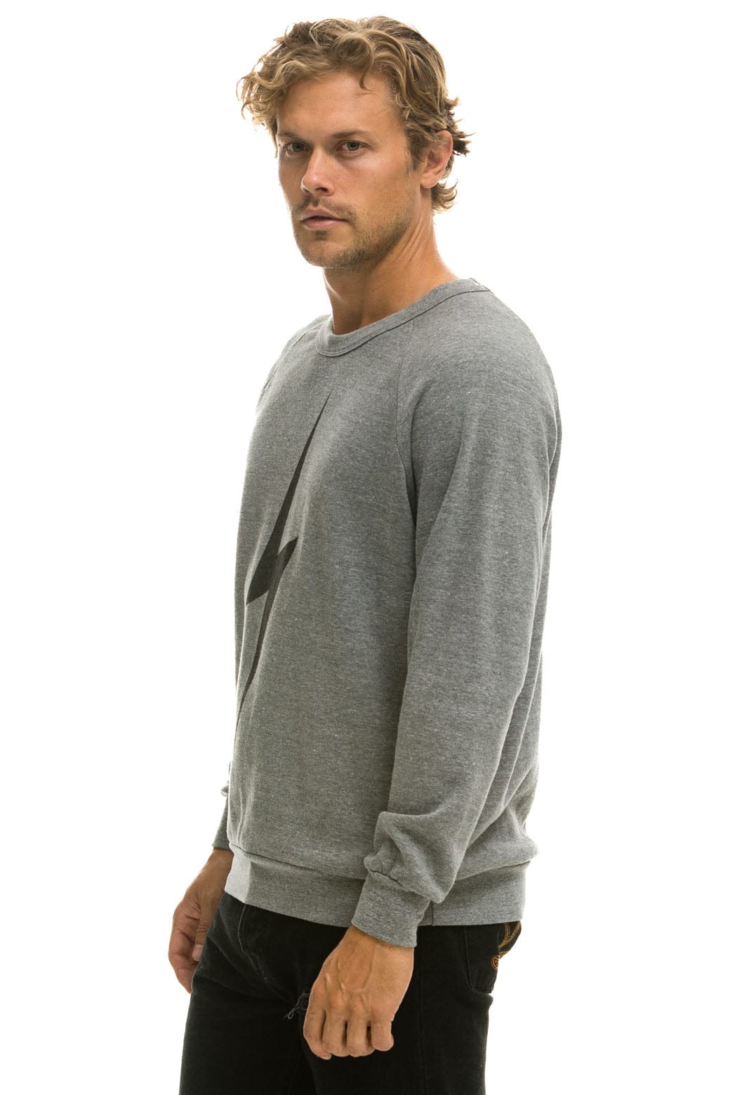 Retro BOLT SWEATSHIRT - HEATHER GREY