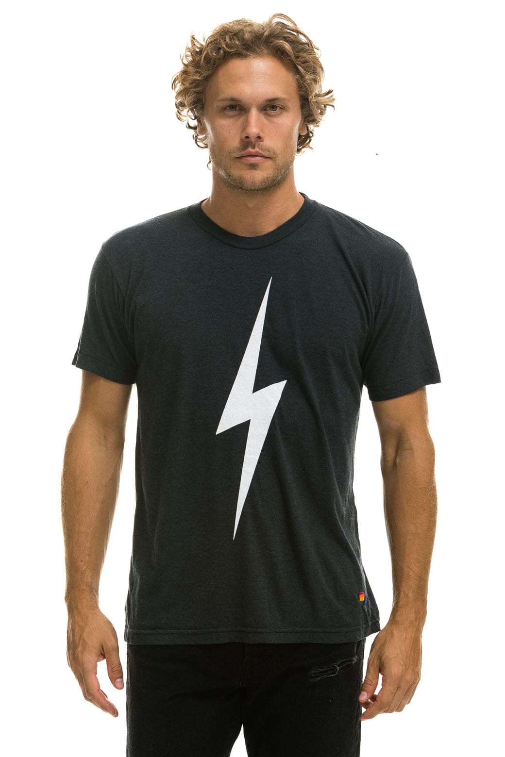 Retro BOLT TEE - CHARCOAL